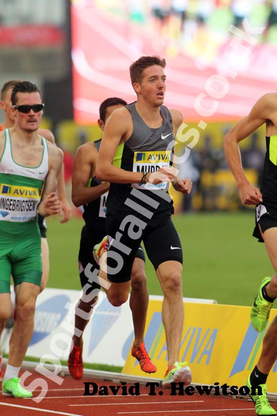 Ross Murray in the Emsley Carr Mile, 2012 Samsung Diamond League, Crystal Palace, London.